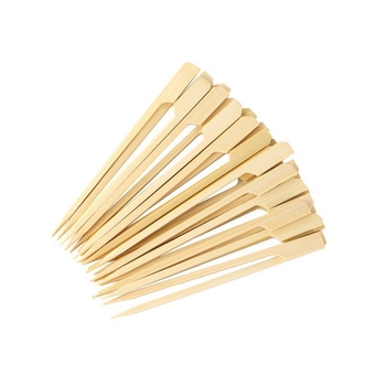 Bețe de bambus cu mâner de 12 cm – bețe mini cu fructe caramelizate pentru grătar, hot pot și oden