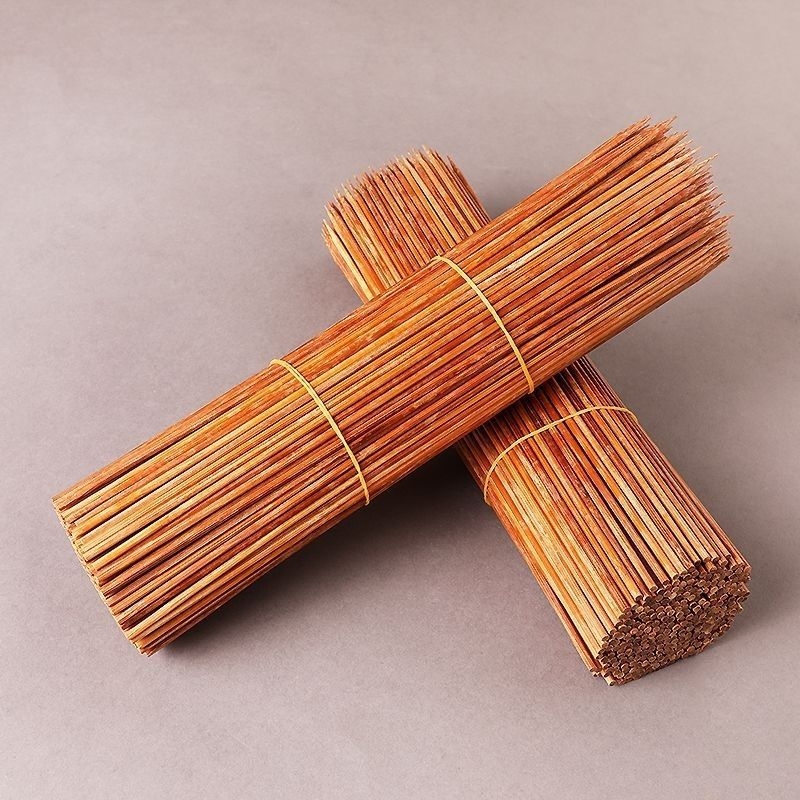 Bețe de bambus carbonizate, de unică folosință, extra dure, pentru fructe caramelizate, frigărui din amidon, grătar, frigărui de pui