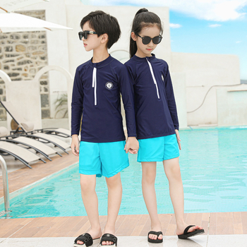 Unisex kupaći kostim s dugim rukavima za odrasle i djecu, roditeljski set, sportski stil