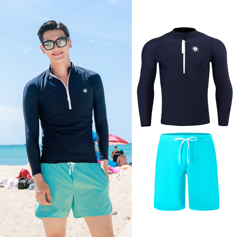 Unisex kupaći kostim s dugim rukavima za odrasle i djecu, roditeljski set, sportski stil