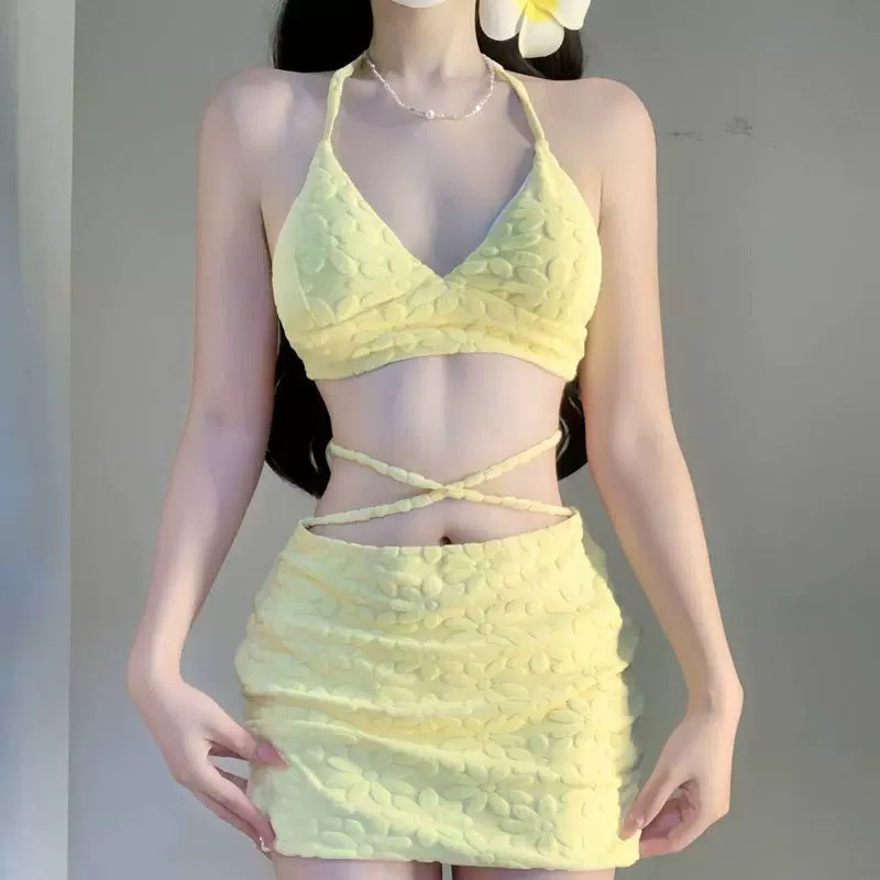 2024 Ženski dvodijelni bikini s push-up gornjim dijelom i prekrivačem, zaštita od sunca, elegantan izgled