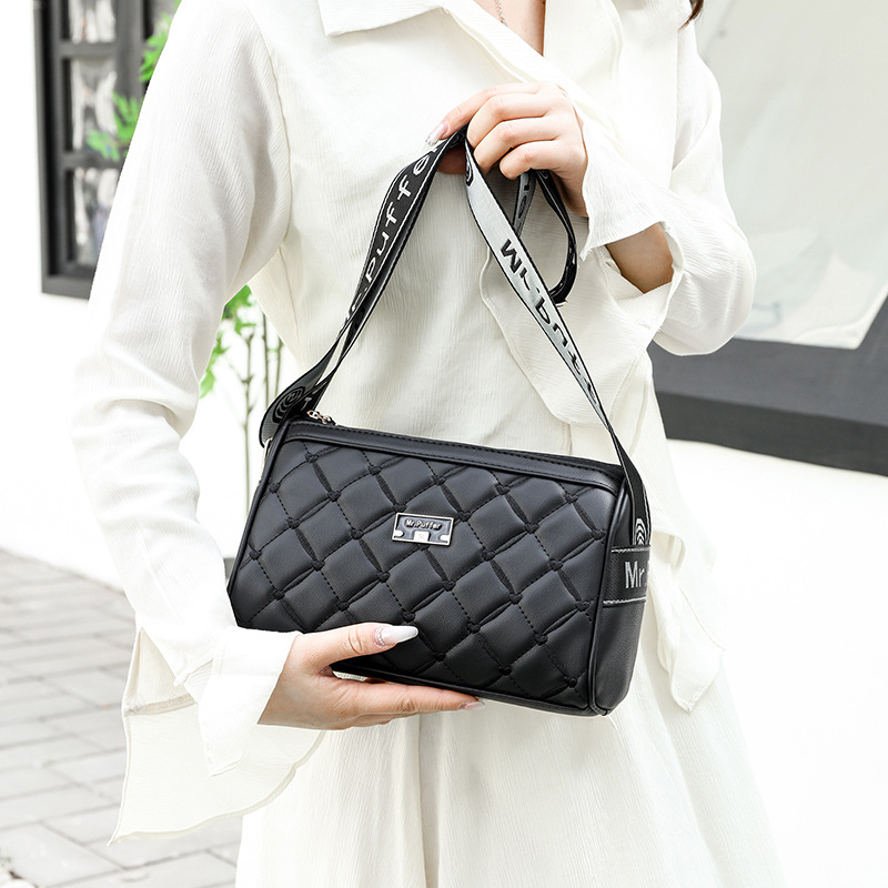 Ženska luksuzna crossbody torba velikog kapaciteta, Boston stil, PU materijal