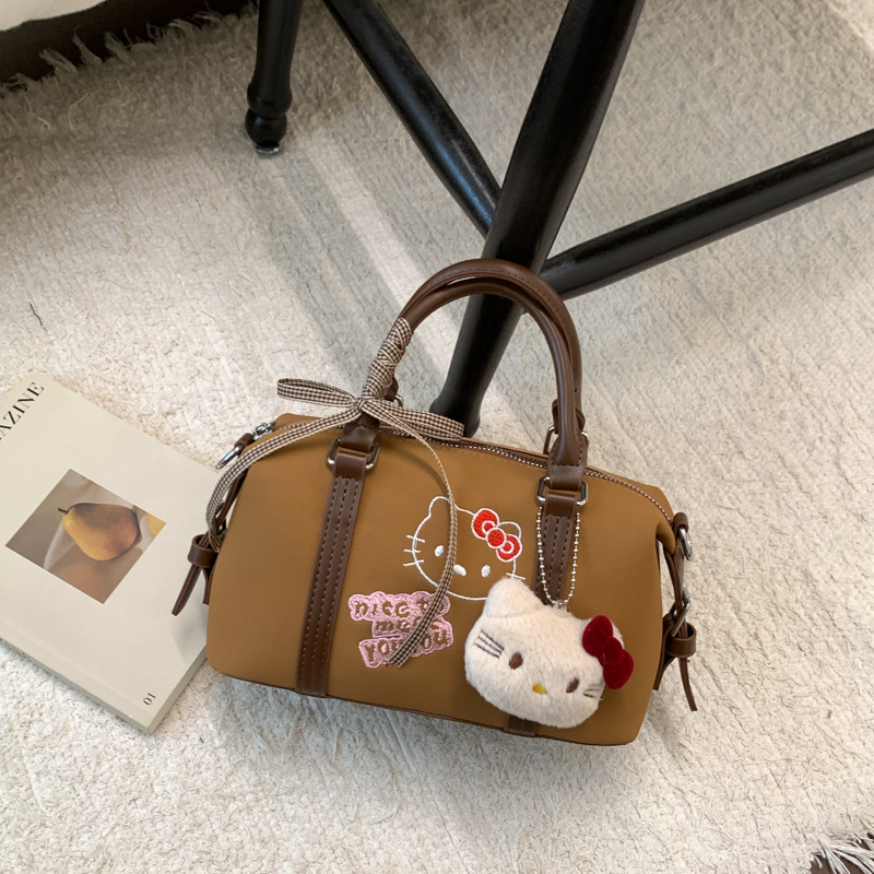 Ženska Boston torba s leopard printom u korejskom retro stilu, jesen-zima, svestrana za nošenje preko ramena i crossbody