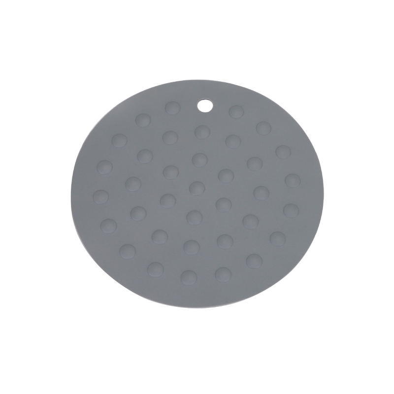 Loc de masă rotund din silicon cu model punctat, gros, antiaderent și rezistent la căldură