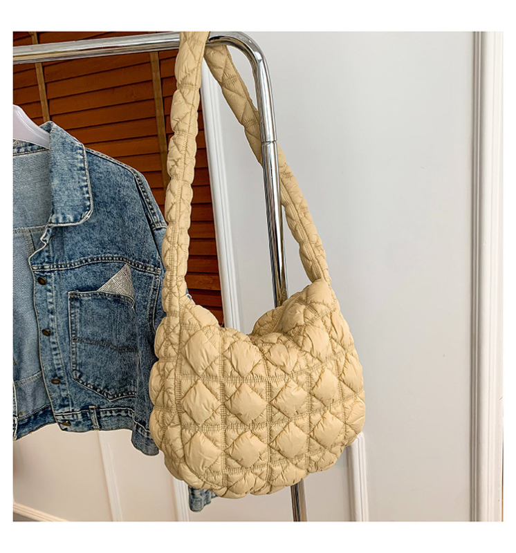 Lagana ženska torbica s dijamantnim šivanjem i oblacnim dizajnom, moderni crossbody