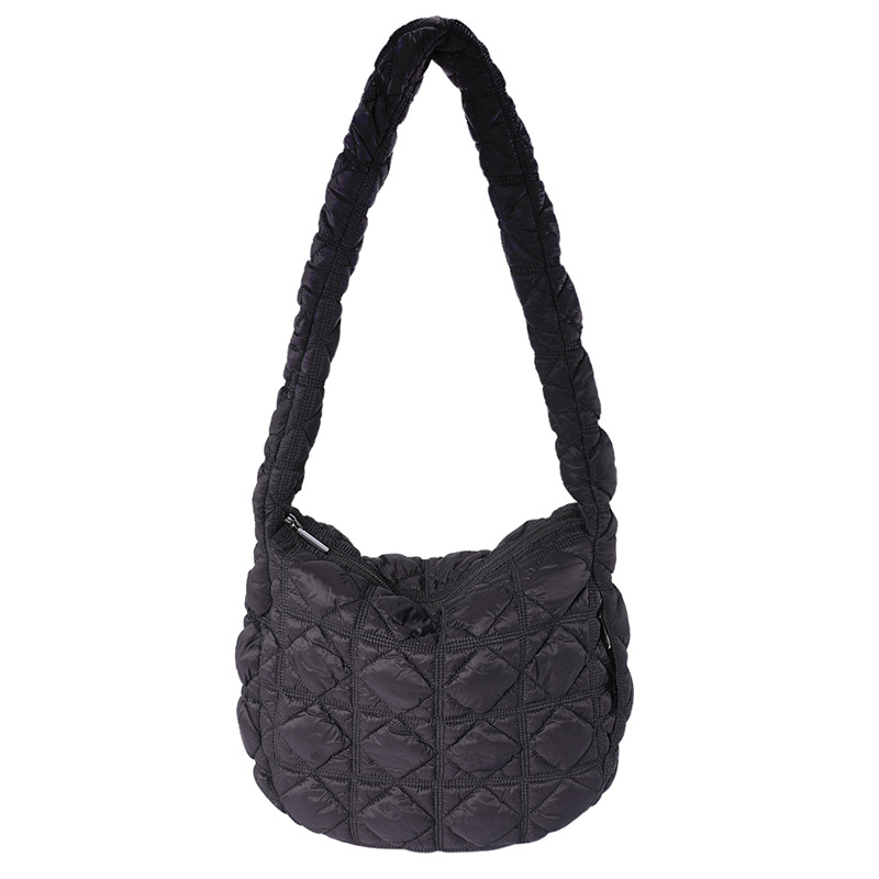 Lagana ženska torbica s dijamantnim šivanjem i oblacnim dizajnom, moderni crossbody