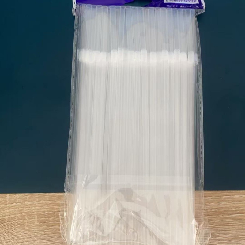 Jednokratne šarene fleksibilne plastične slamke, paket od 100 komada, savitljive i produžene za sokove, mliječno čaj i sojino mlijeko