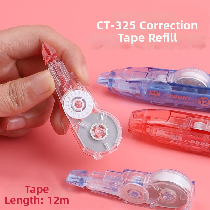 Bandă corectoare SDI, tip cu buton, cu nucleu, capacitate mare, set CT325-4