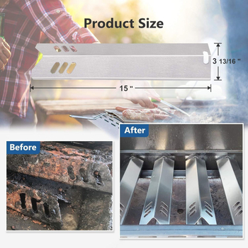 91591 Placă de încălzire pentru cuptor cu finisaj emailat, scut de flăcări și placă separator – accesorii cuptor