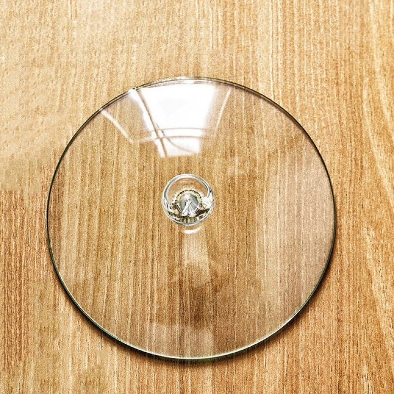 Capac de oală din sticlă, rotund, fără margine, potrivit pentru mai multe dimensiuni, transparent