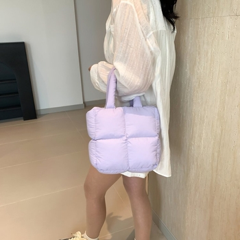 Ženska bucket torba s romboidnim prešivanjem, korejskog stila, za ramenu ili crossbody