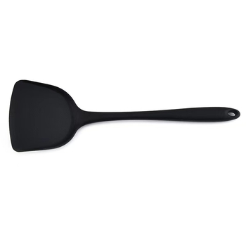 Spatulă din silicon, antiaderentă, rezistentă la temperaturi înalte, cu mâner lung, de calitate alimentară
