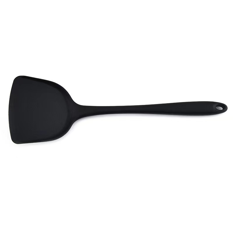Spatulă din silicon, antiaderentă, rezistentă la temperaturi înalte, cu mâner lung, de calitate alimentară