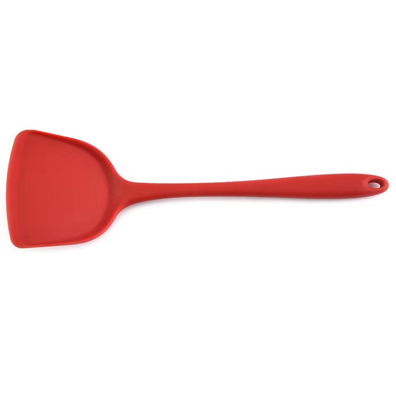 Spatulă din silicon, antiaderentă, rezistentă la temperaturi înalte, cu mâner lung, de calitate alimentară