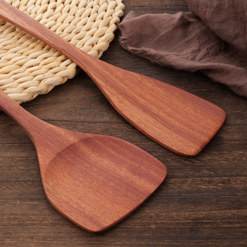 Set de spatule din lemn cu mâner lung, pentru sotare în bucătărie