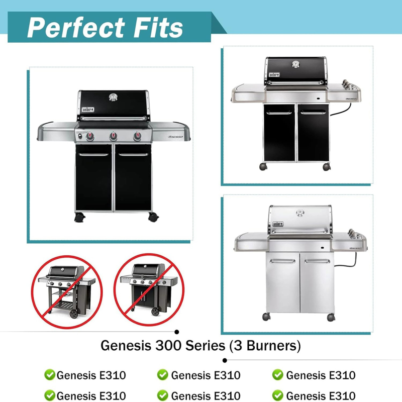 Suport din oțel inoxidabil pentru menținerea temperaturii, Weber Genesis 300 serie (2007–2020)