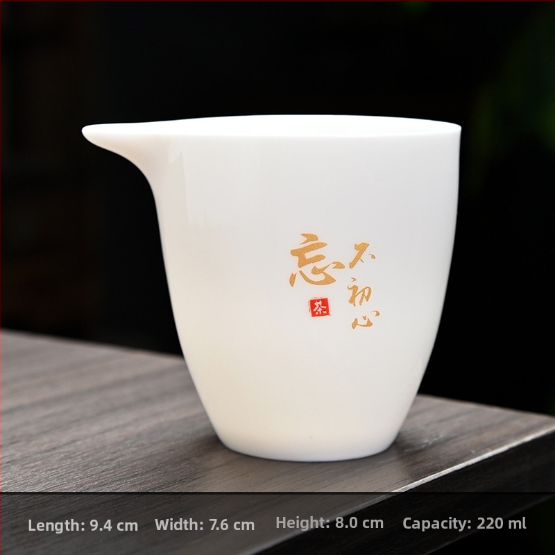 Set bielej porcelánovej čajovej súpravy s motívom krajiny, nový čínski štýl, minimalistické pre domáce použitie