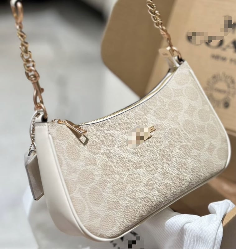 Koujia 2025 Novi model Teri Crescent torbica za pazuh s lancem, retro otisak, ženska torba za rameno