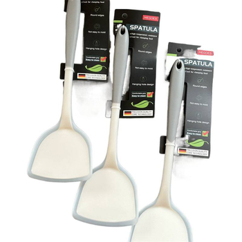 Set de spatule din silicon pentru gătit și lingură de supă, rezistente la temperaturi, ustensile de bucătărie de calitate alimentară