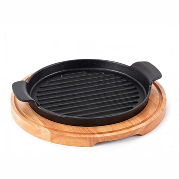 Tigaie Teppanyaki groasă pentru steak în stil occidental, BBQ coreean cu brânză, compatibilă cu plita cu inducție