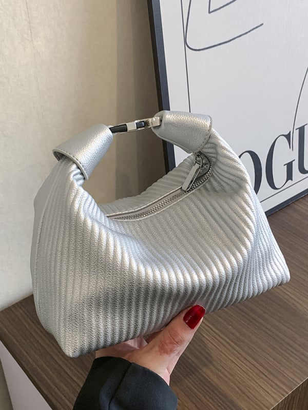 Blue Canon ženska PU plisirana bucket torba, preko ramena/crossbody, ljeto 2025