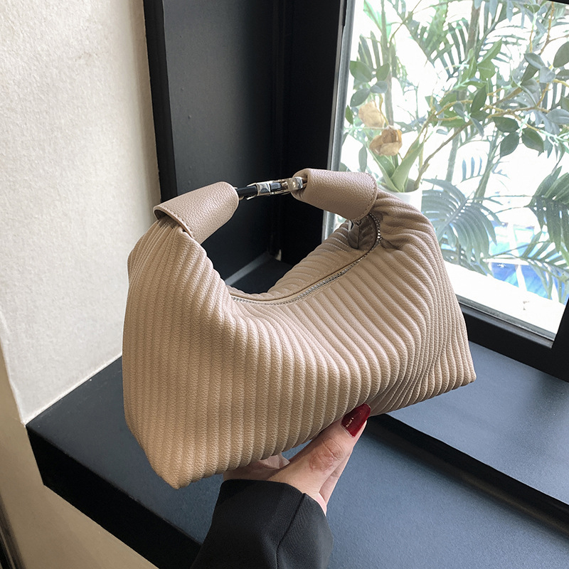 Blue Canon ženska PU plisirana bucket torba, preko ramena/crossbody, ljeto 2025