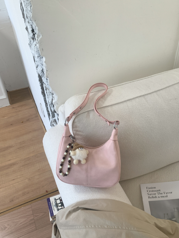 Teksturirana ženska torbica u jednoj boji, 2026. novi model, gradski stil, crossbody torba u obliku dumplinga
