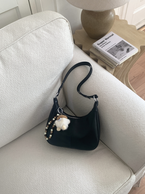 Teksturirana ženska torbica u jednoj boji, 2026. novi model, gradski stil, crossbody torba u obliku dumplinga