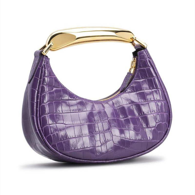 Ženska kožna crossbody torba s krokodilskim uzorkom, casual dnevna torba, srednje veličine, velik kapacitet, zatvarač