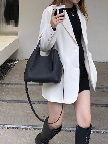 Ženska torbica od prave kože, prvi sloj teleće kože, stil košare za povrće, velika zapremina, crossbody torba