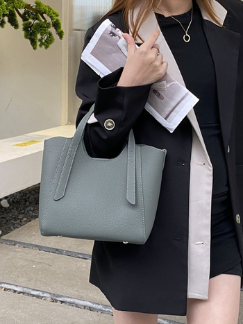 Ženska torbica od prave kože, prvi sloj teleće kože, stil košare za povrće, velika zapremina, crossbody torba