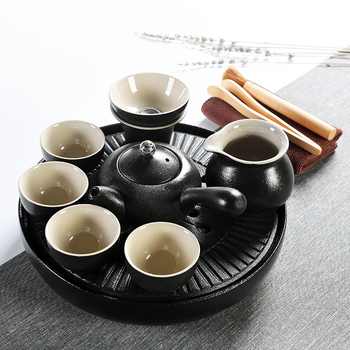 Tavă de ceai din ceramică integrală cu rezervor de apă, stil japonez, mare, cu masă mică de ceai, set Kung Fu pentru ceremonia ceaiului acasă