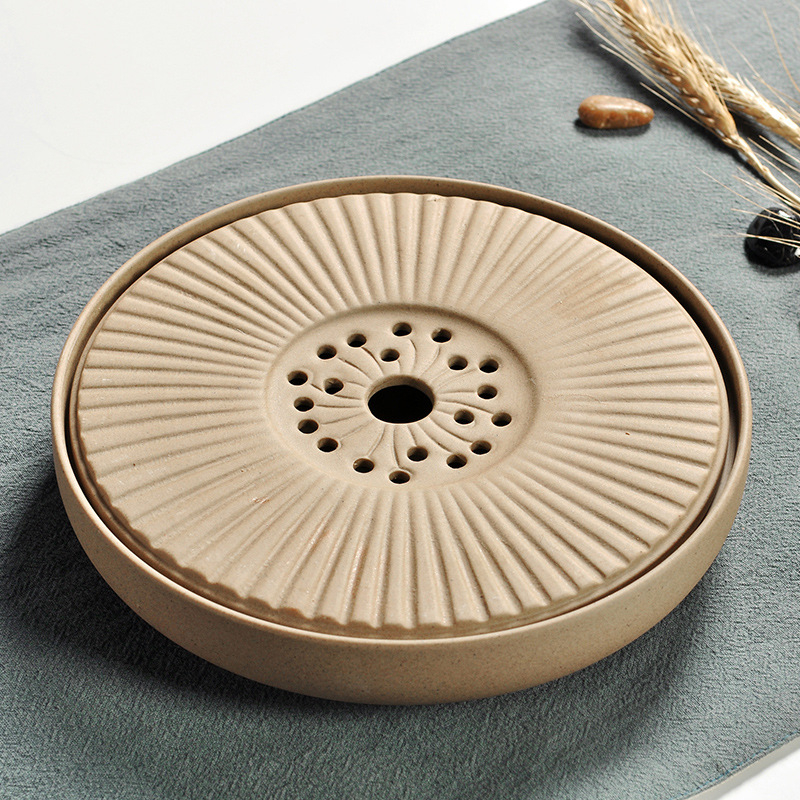 Tavă de ceai din ceramică integrală cu rezervor de apă, stil japonez, mare, cu masă mică de ceai, set Kung Fu pentru ceremonia ceaiului acasă