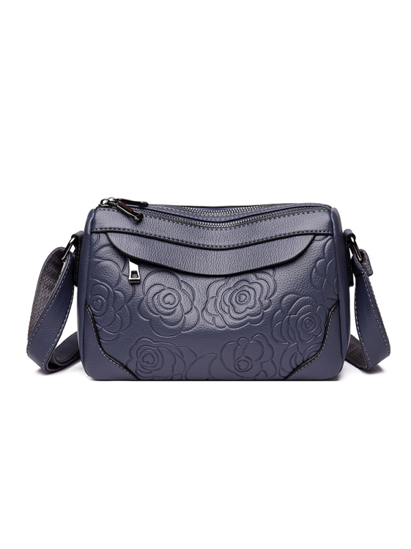 Ženska torba od reljefne mekane kože, moderna torba za rame s velikim kapacitetom, srednje veličine, crossbody dizajn