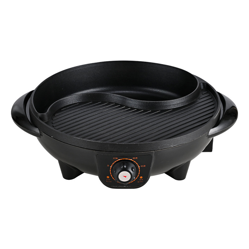 Oală electrică all-in-one cu hot pot și grătar – multifuncțional pentru Shabu-Shabu și grătar