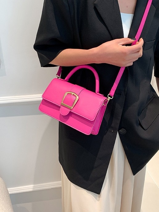 Ženska mala kvadratna torbica u candy bojama, crossbody torba, vrhunska moda, gradski minimalizam