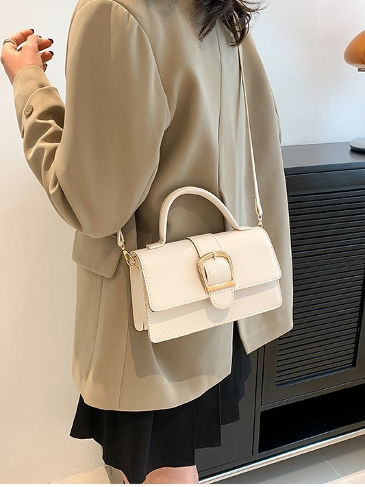 Ženska mala kvadratna torbica u candy bojama, crossbody torba, vrhunska moda, gradski minimalizam