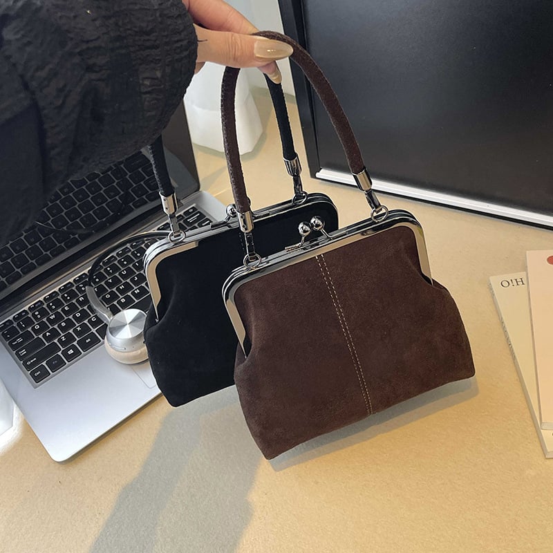 Ženska torbica u retro stilu, svestrana crossbody torba s jednom remenom, kolekcija jesen-zima 2025, dizajn blok boja, dojam vrhunskog kvaliteta
