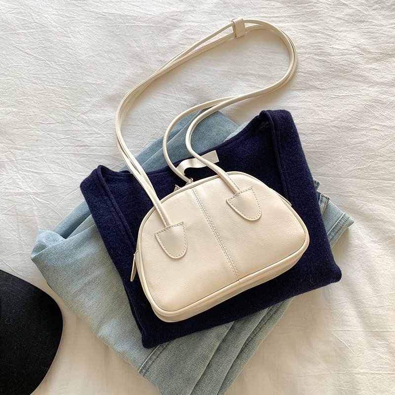 2025 korejskog stila bombon boje, ležerna minimalistička ženska crossbody torba u obliku bowling torbe