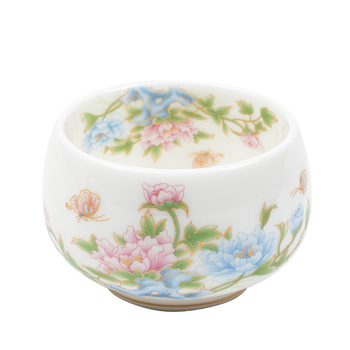 ceașcă de ceai din porțelan alb, uz personal, stil Luohan, vas ceramic pentru degustarea ceaiului