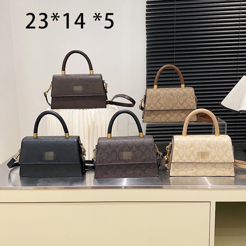 Ženska srednje veličine kvadratna crossbody torba, retro stil, s jednim remenom, pretinci za telefon i dokumente