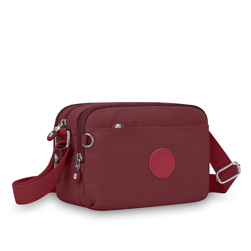 Nylon canvas crossbody torba s više pretinaca, mala kvadratna torba, ženska putna i svakodnevna torba, prilagodljiva
