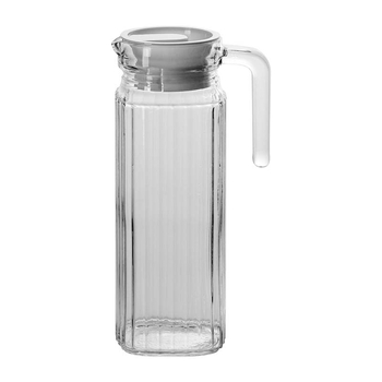 Carafă din sticlă cu cioc de rață, formă de cioc, rezistentă la temperaturi înalte, capacitate mare