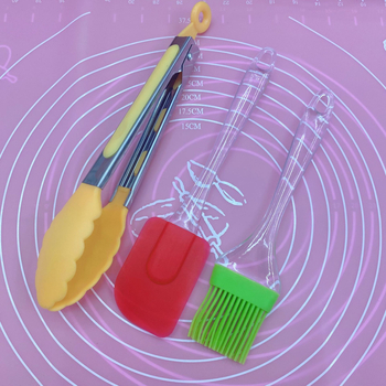 Spatulă și perie din silicon, mixator pentru ouă, set clipsuri pentru alimente — unelte de bucătărie pentru coacere și grătar
