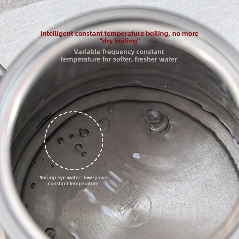 Elektrický čajník s konštantnou teplotou, displej teploty v reálnom čase, 0,8 l kapacita, telo z nerezovej ocele + ABS, automatické vypnutie, základňa 360°