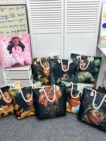 Nova ženska tote torba s debelim užetom, kreativni print, velik kapacitet, torba za plažu