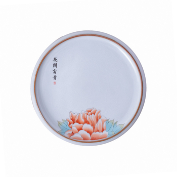 Tavă ceramică pentru ceai cu suport pentru capac și bază anti-arzuri – accesorii pentru set Kung Fu ceai, personalizare logo
