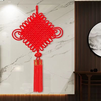 Nod chinezesc mare din catifea pentru decorul casei și sărbători