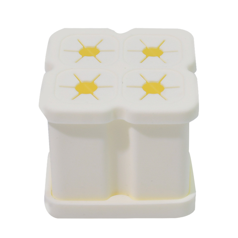 Suport multifuncțional pentru periuțe de dinți, cu ventuză din silicon și cutie de depozitare pentru capetele periuței electrice, pentru baie