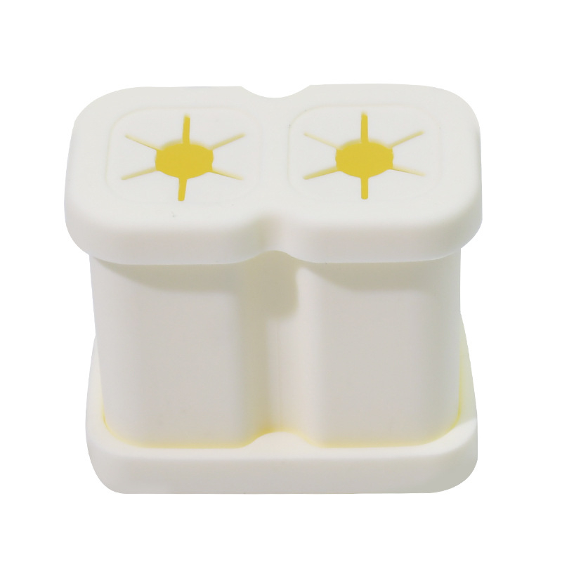 Suport multifuncțional pentru periuțe de dinți, cu ventuză din silicon și cutie de depozitare pentru capetele periuței electrice, pentru baie